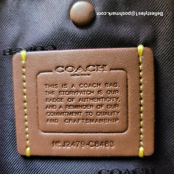 COACH Chaise Pebbled Leather Crossbody Bag- Black color 🎈$238. - Picture 15 of 16